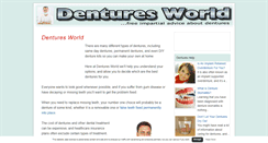 Desktop Screenshot of denturesworld.com